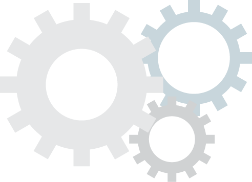 Hintergrund Zahnräder 2 klein weiß logo